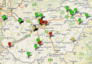 Yours Truly Hungary futás térkép 