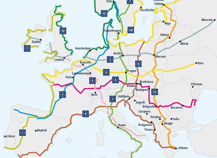 debrecen bicikliút térkép Eurovelo 6 Kerékpárút | kerékpáros térkép