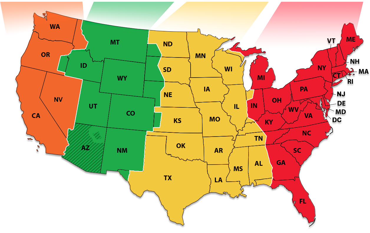 Időzónák az USA-ban