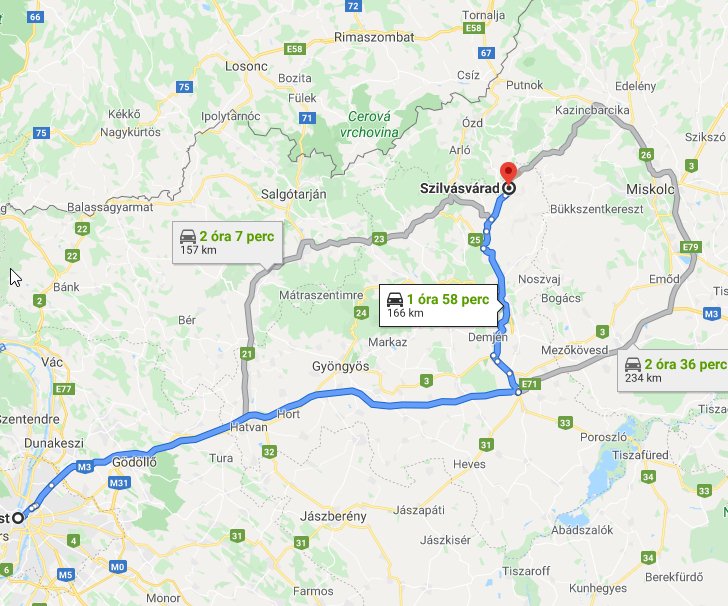 magyarország térkép szilvásvárad Szilvásvárad Budapest távolsága térképen légvonalban és autóval 