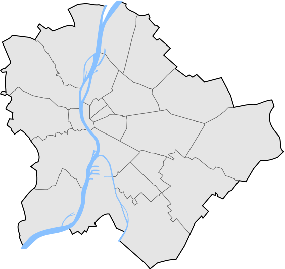 térkép budapest kerület Budapest kerületei térképen