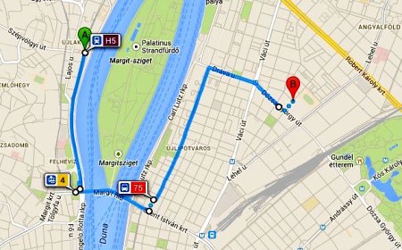 Budapest BKV útvonaltervező térkép busz villamos troli metró és hév tervezése